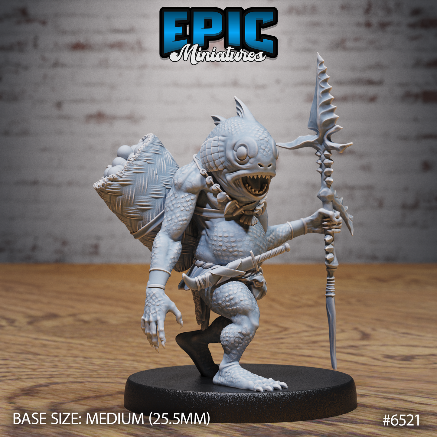 Fish Folk Warrior, Set 2 (3 Variants Available) - Epic Miniatures