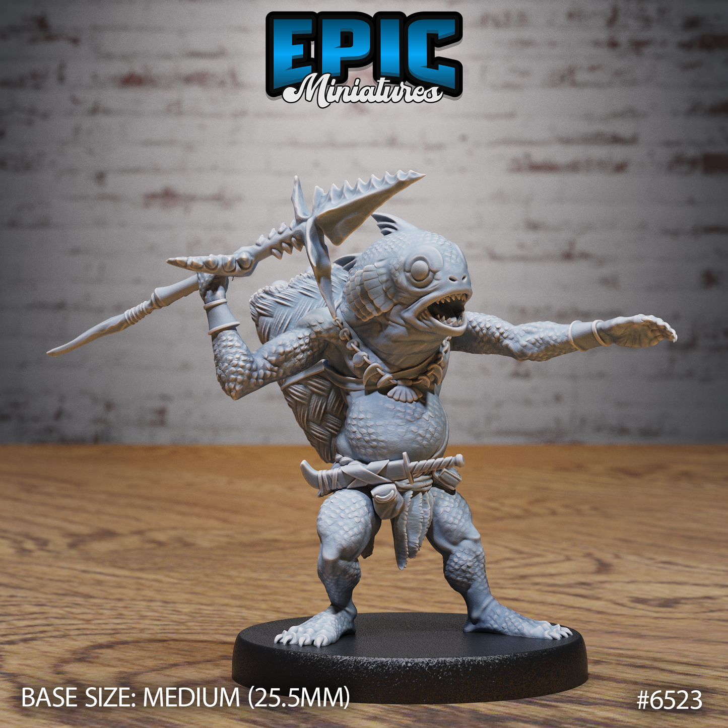 Fish Folk Warrior, Set 2 (3 Variants Available) - Epic Miniatures