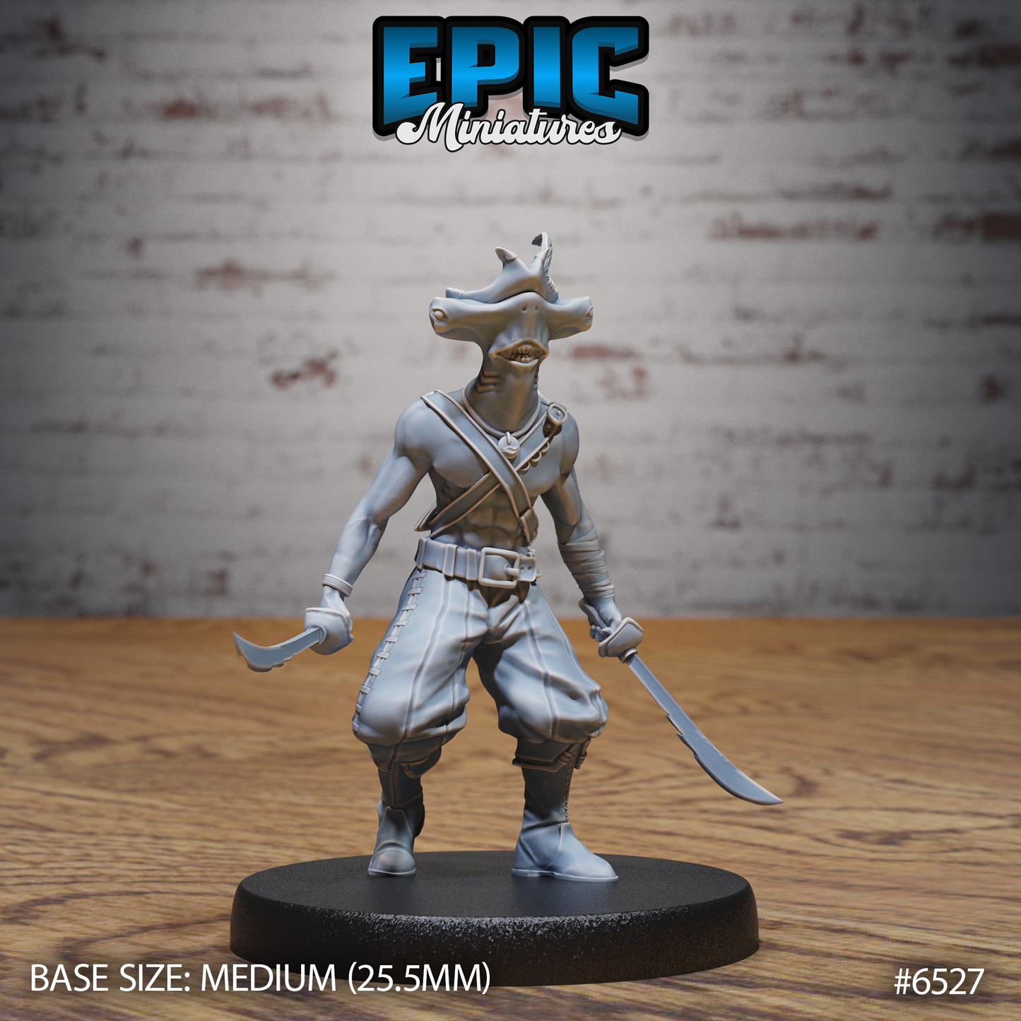 Hammer Fish Pirate (3 Variants Available) - Epic Miniatures