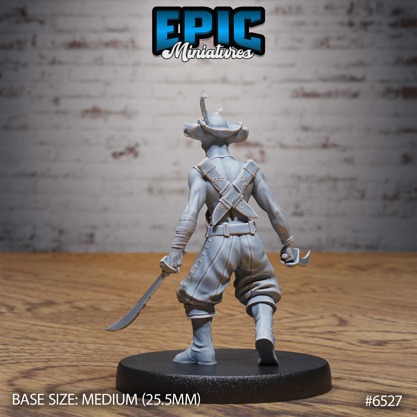 Hammer Fish Pirate (3 Variants Available) - Epic Miniatures