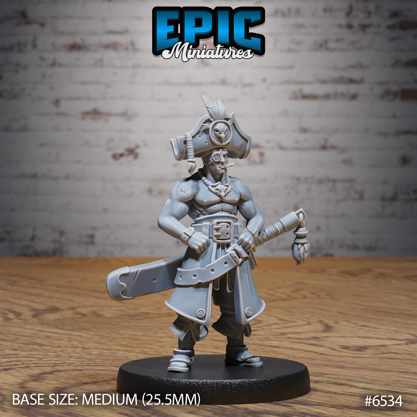 Pirate Crew, Set 1 (5 Variants Available) - Epic Miniatures