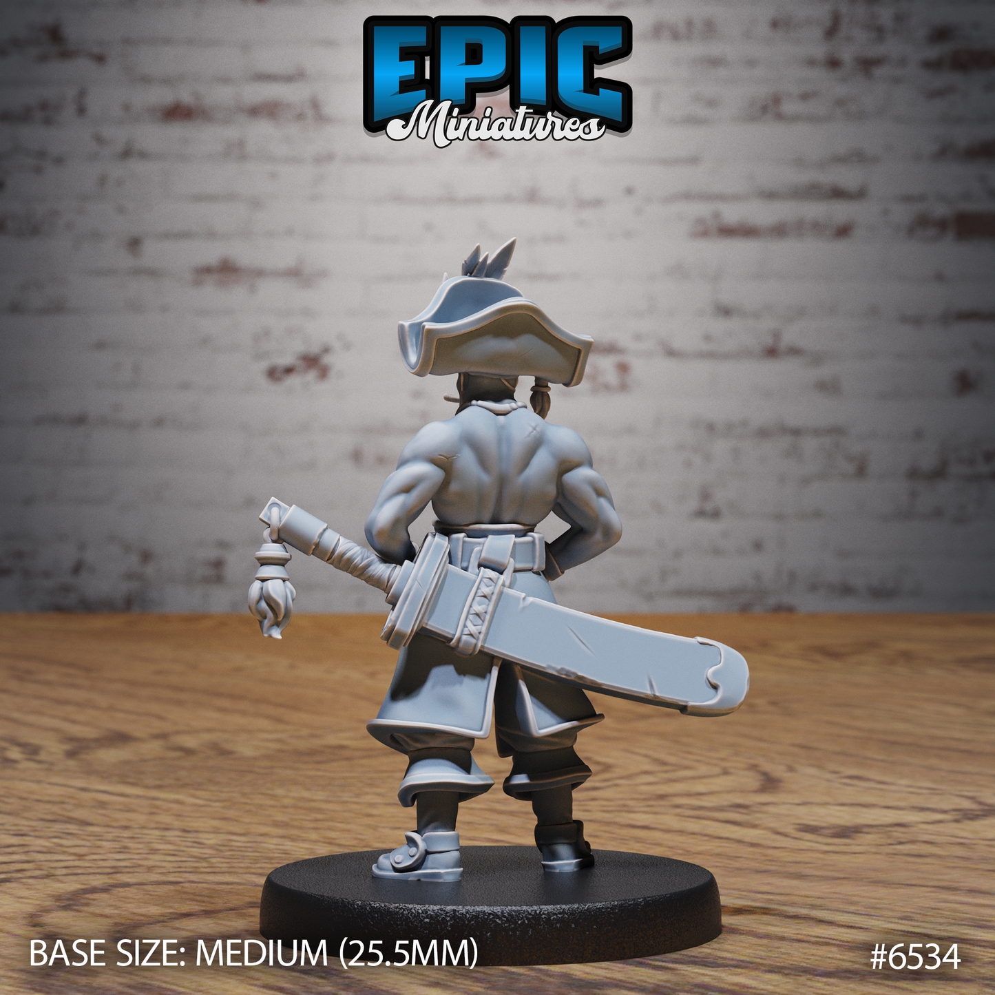 Pirate Crew, Set 1 (5 Variants Available) - Epic Miniatures