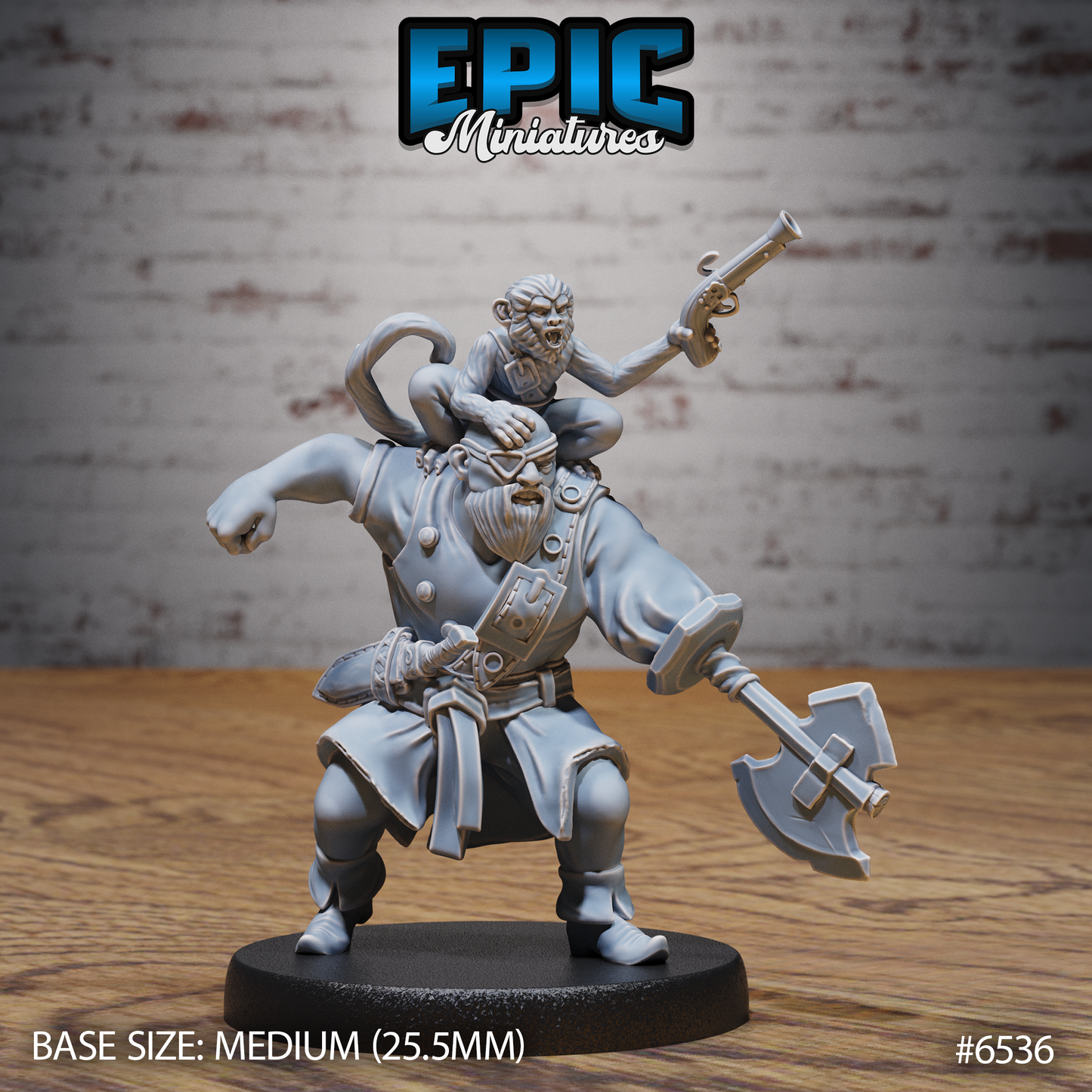 Pirate Crew, Set 2 (5 Variants Available) - Epic Miniatures