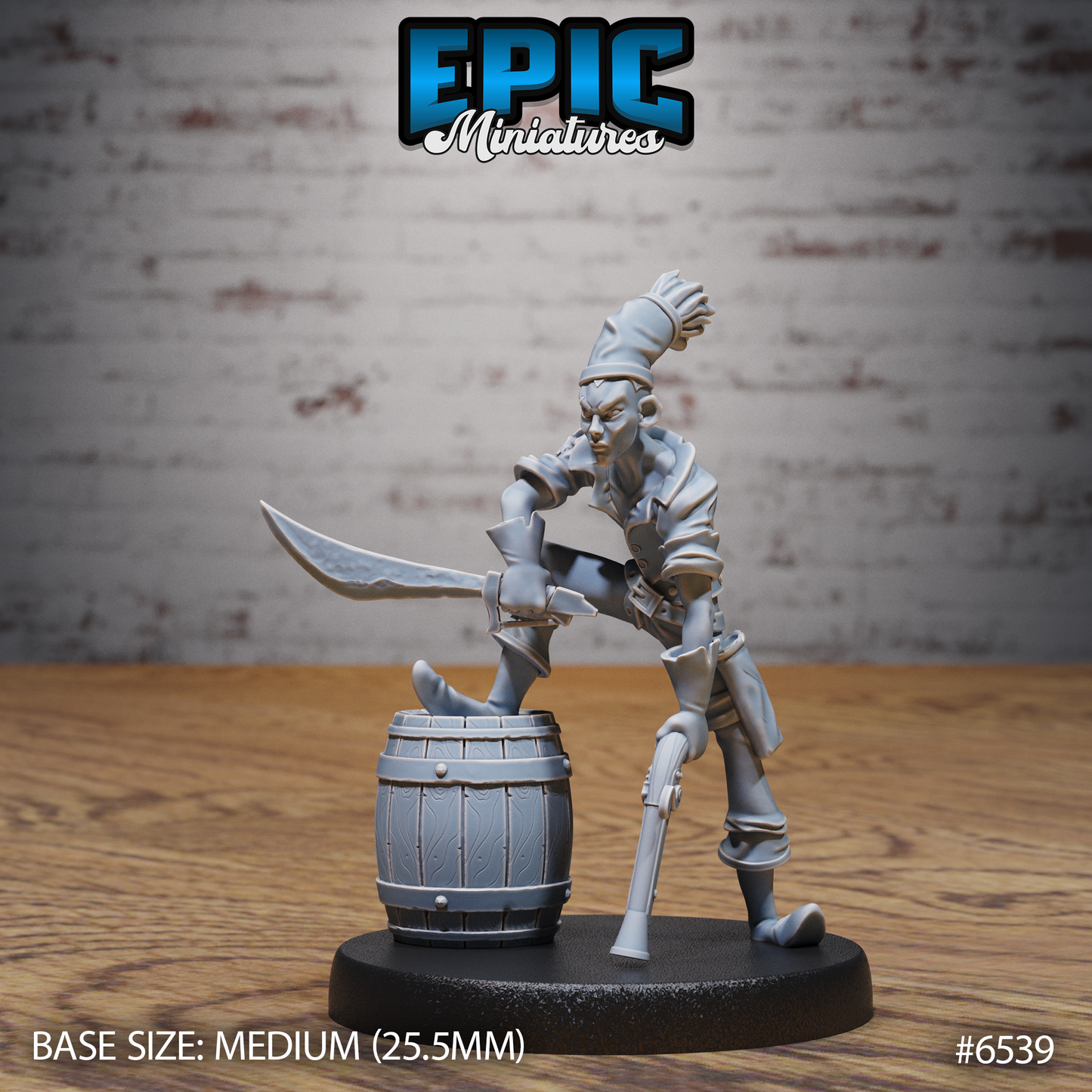 Pirate Crew, Set 2 (5 Variants Available) - Epic Miniatures