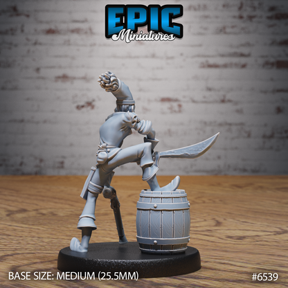 Pirate Crew, Set 2 (5 Variants Available) - Epic Miniatures