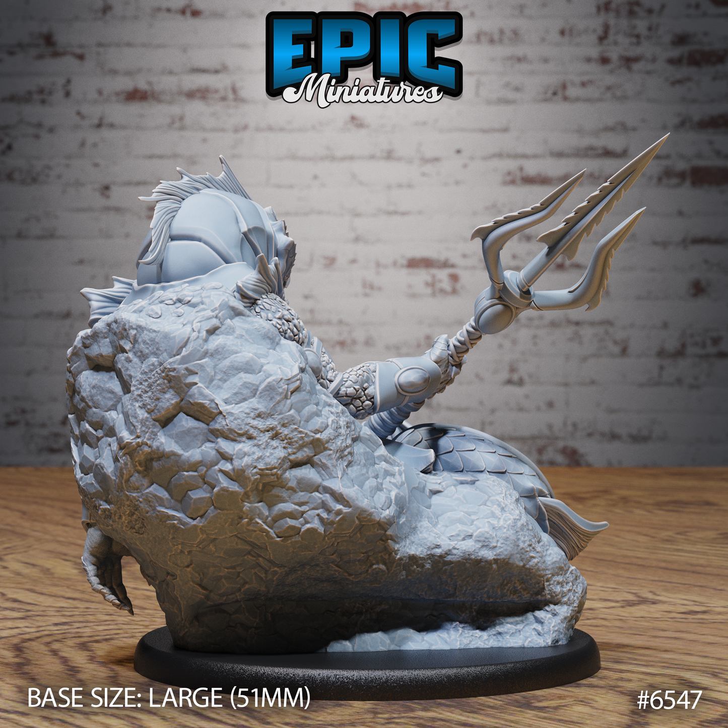 Gladiator Merfolk (3 Variants Available) - Epic Miniatures