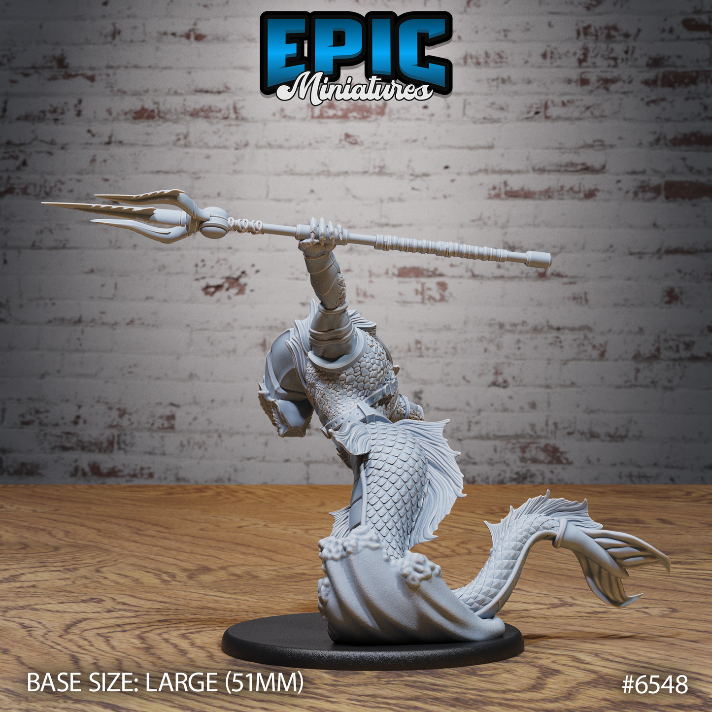 Gladiator Merfolk (3 Variants Available) - Epic Miniatures
