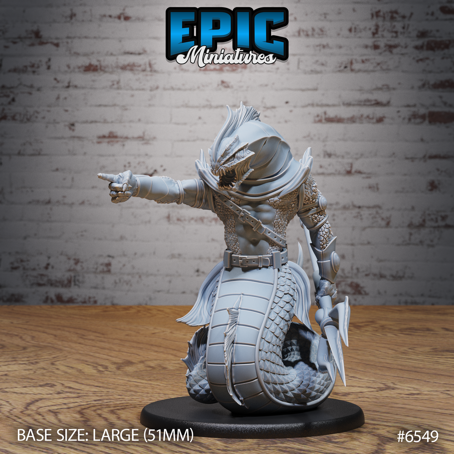 Gladiator Merfolk (3 Variants Available) - Epic Miniatures