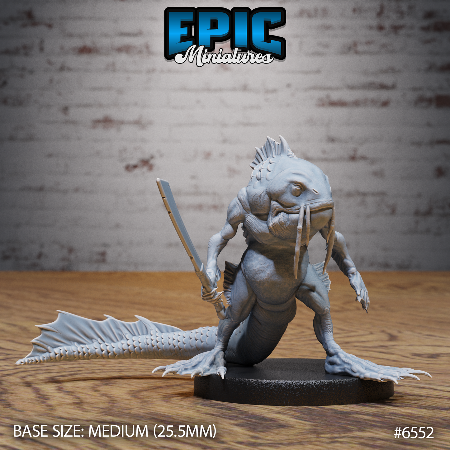 Catfish Folk, Set 2 (3 Variants Available) - Epic Miniatures
