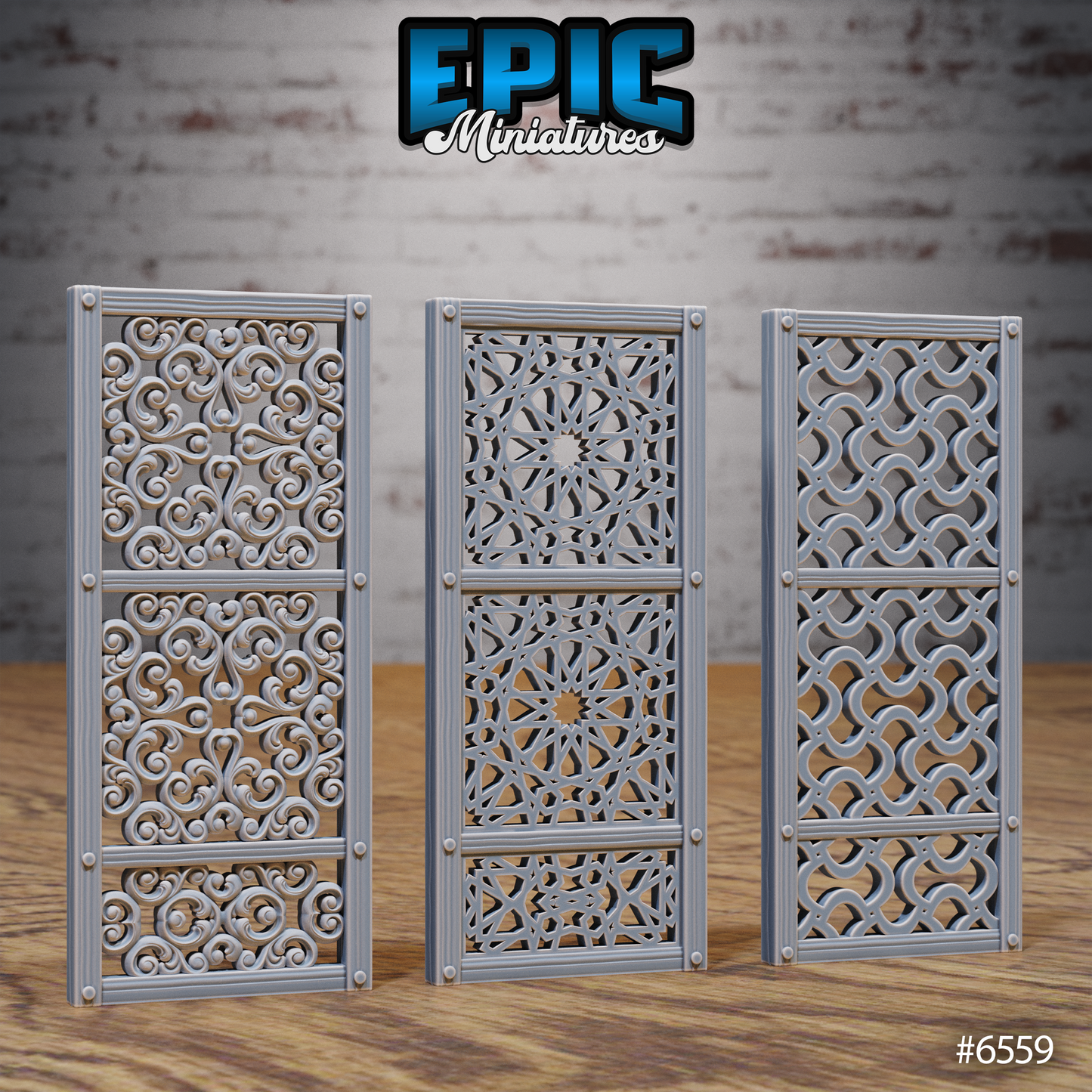 Magical Library Terrain Scatter Set - Stairs, Ladders & Wall Cages (6 Variants Available) - Epic Miniatures