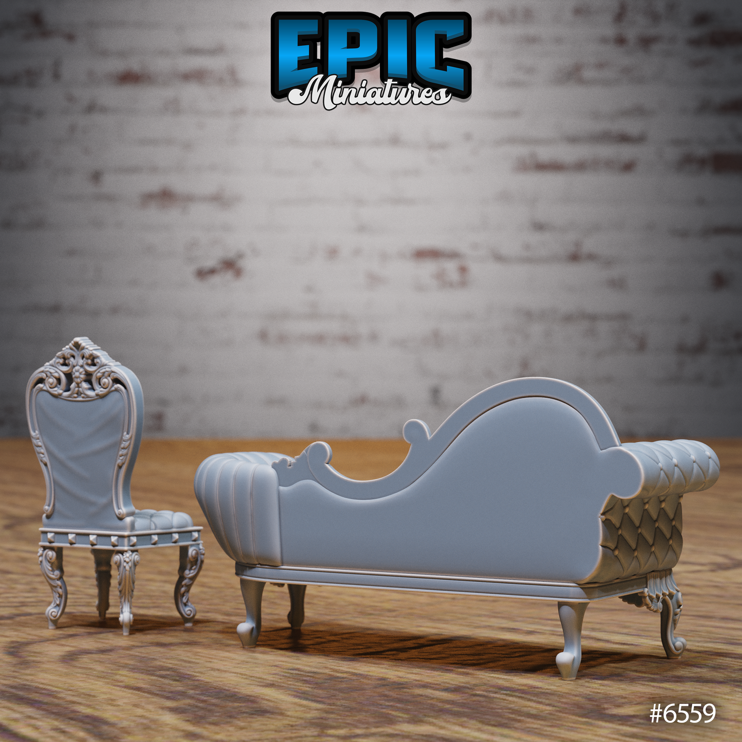 Magical Library Terrain Scatter Set - Reading Furniture (5 Variants Available) - Epic Miniatures