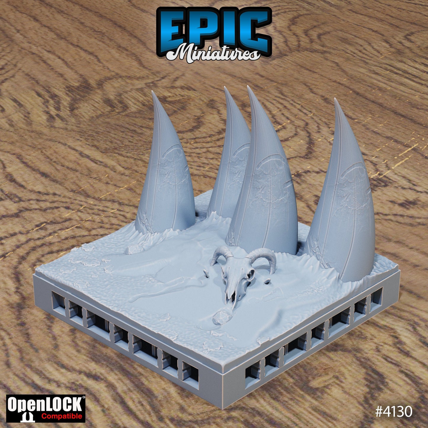 Bone Dry Desert Tiles, Floor Set 3 (OpenLock) - Epic Miniatures