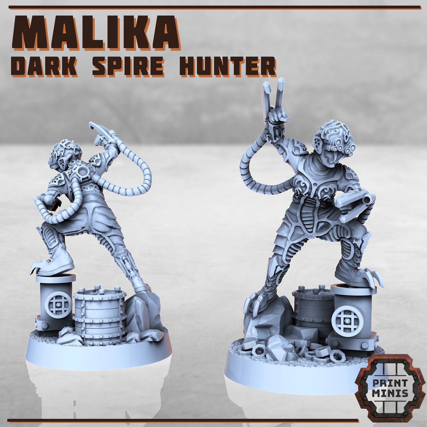 Malika, Dark Spire Hunter - Print Minis