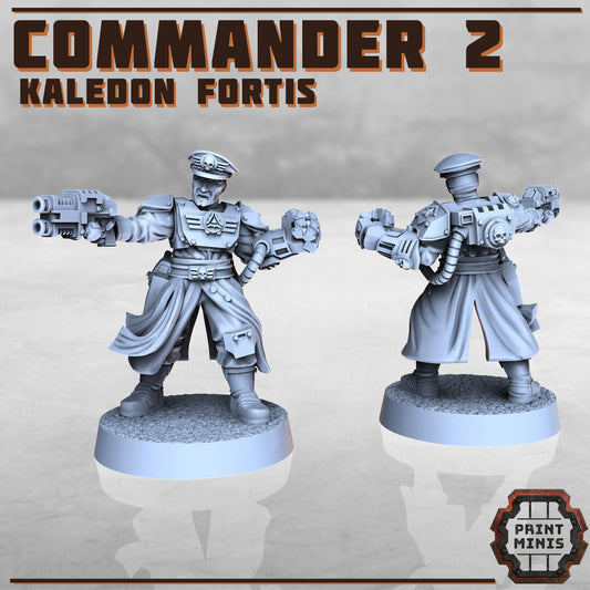 Kaledon Fortis - Commanders (4 Variants Available) - Print Minis