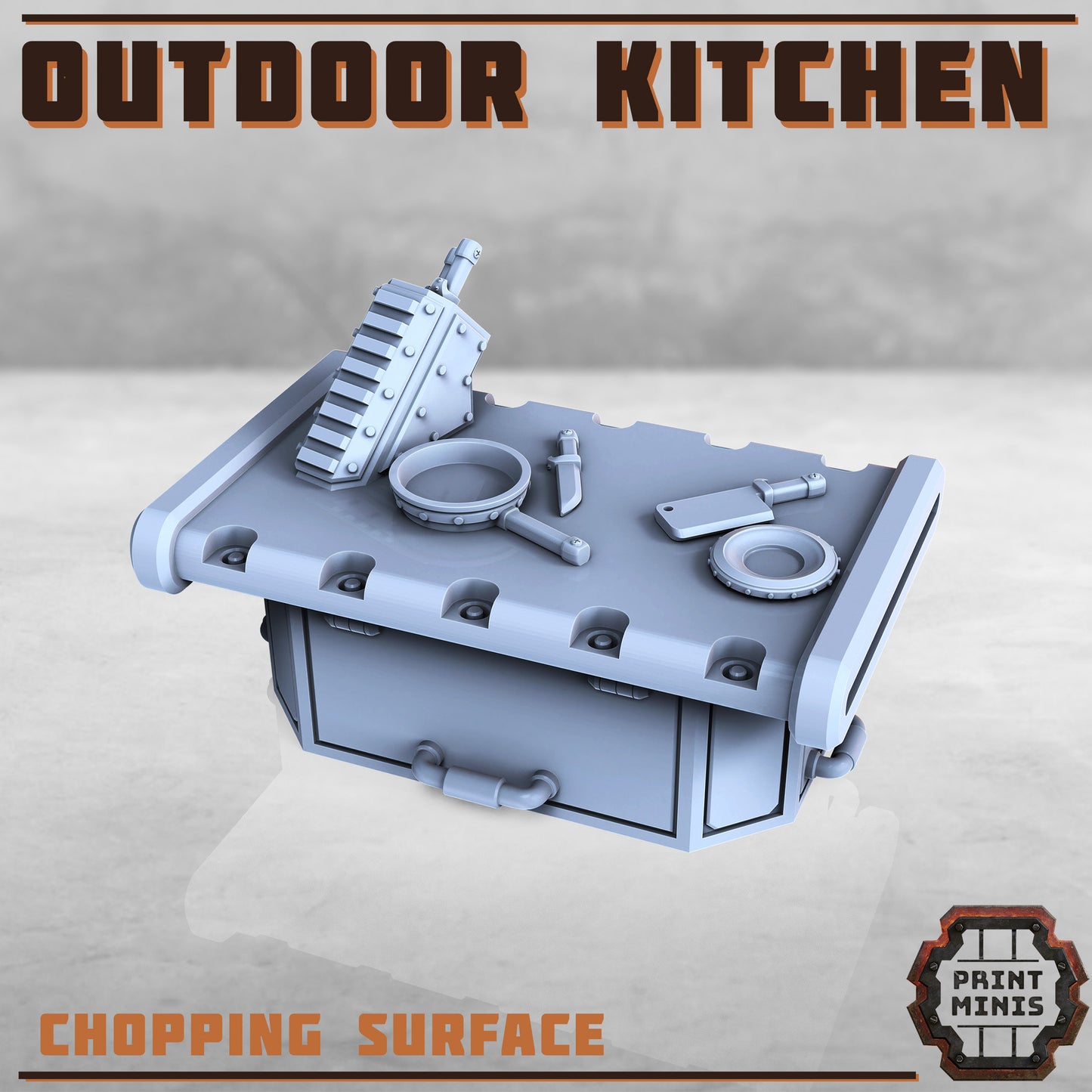 Outdoor Kitchen Terrain Kit - Print Minis