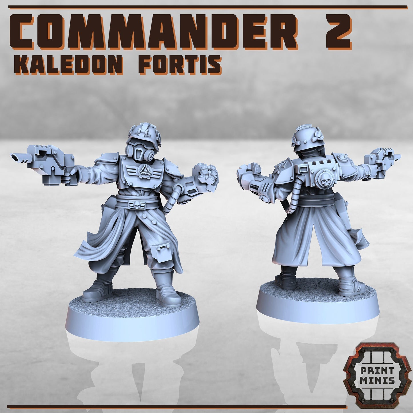 Kaledon Fortis - Commanders (4 Variants Available) - Print Minis