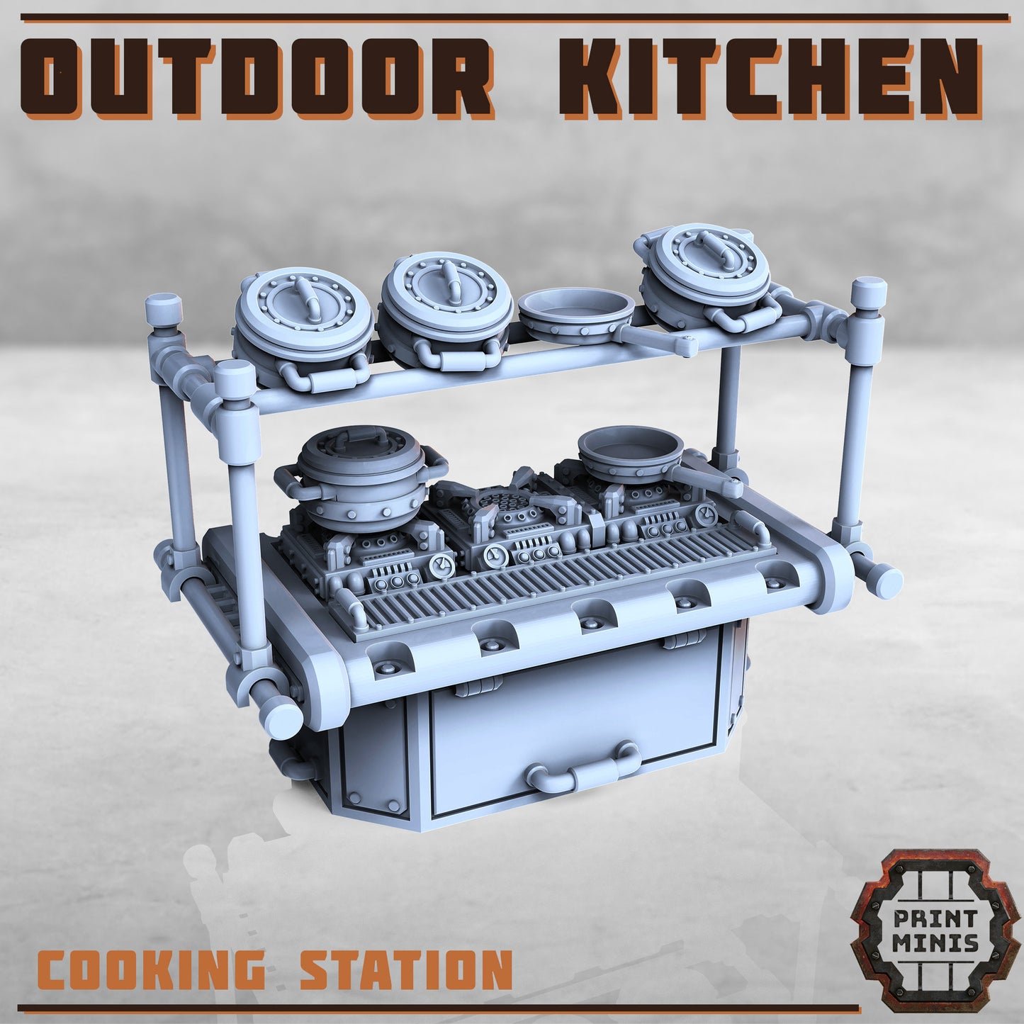 Outdoor Kitchen Terrain Kit - Print Minis