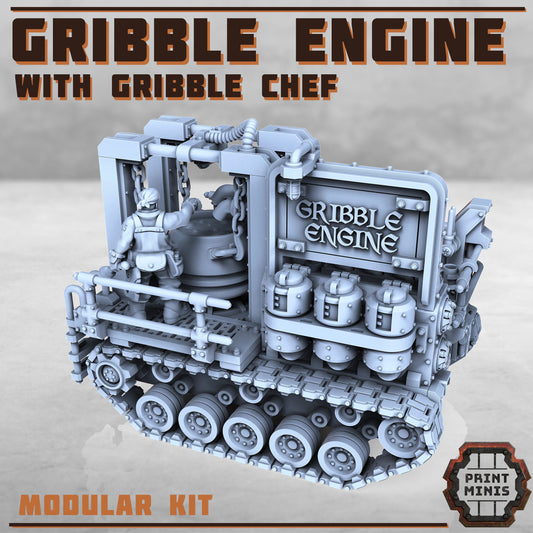 Gribble Engine with Gribble Chef - Print Minis