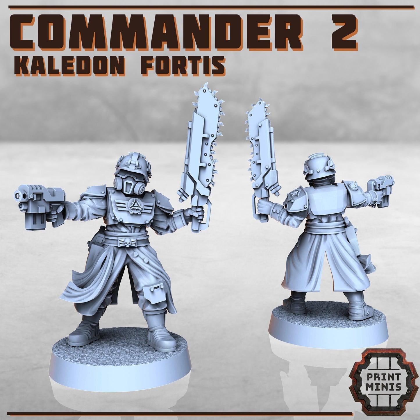 Kaledon Fortis - Commanders (4 Variants Available) - Print Minis