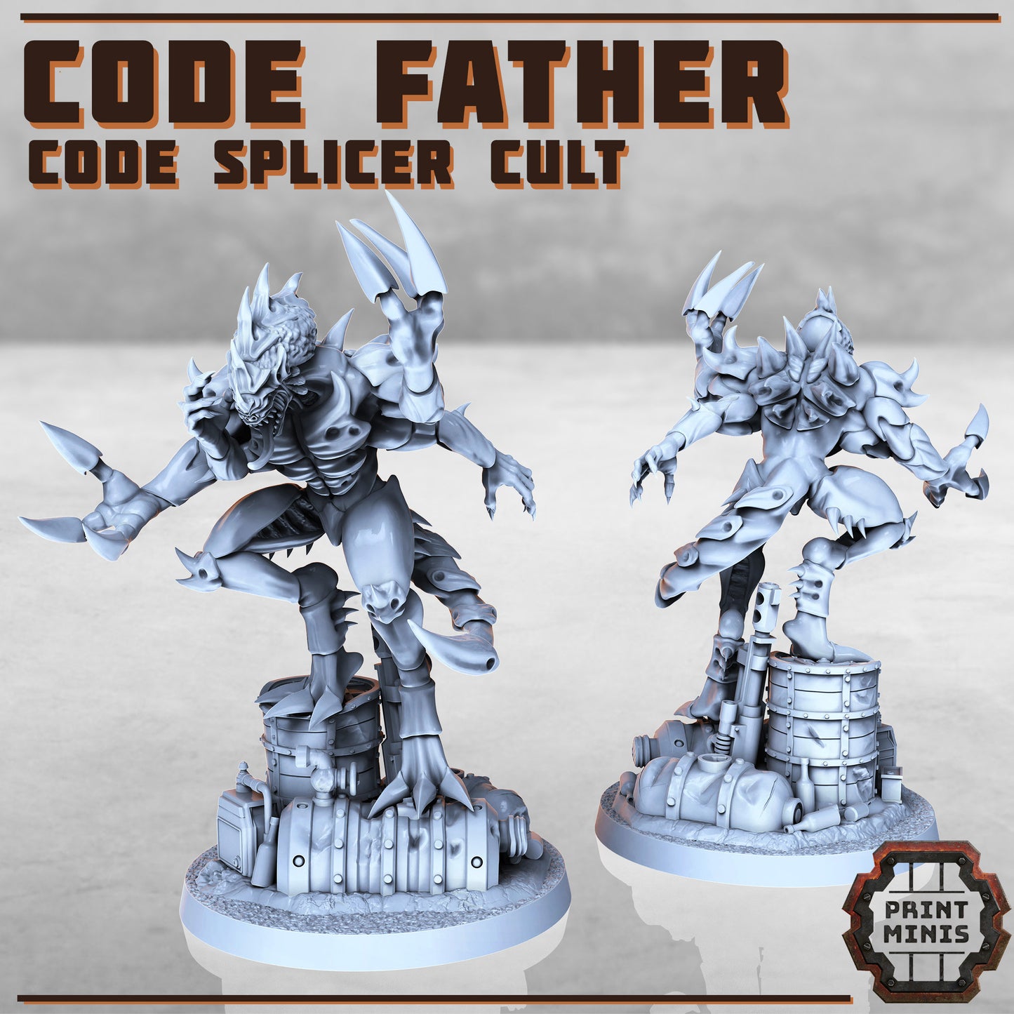 Code Father & Minions (4 Variants Available) - Print Minis