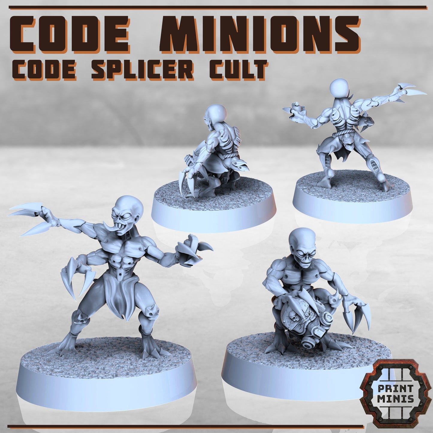 Code Father & Minions (4 Variants Available) - Print Minis