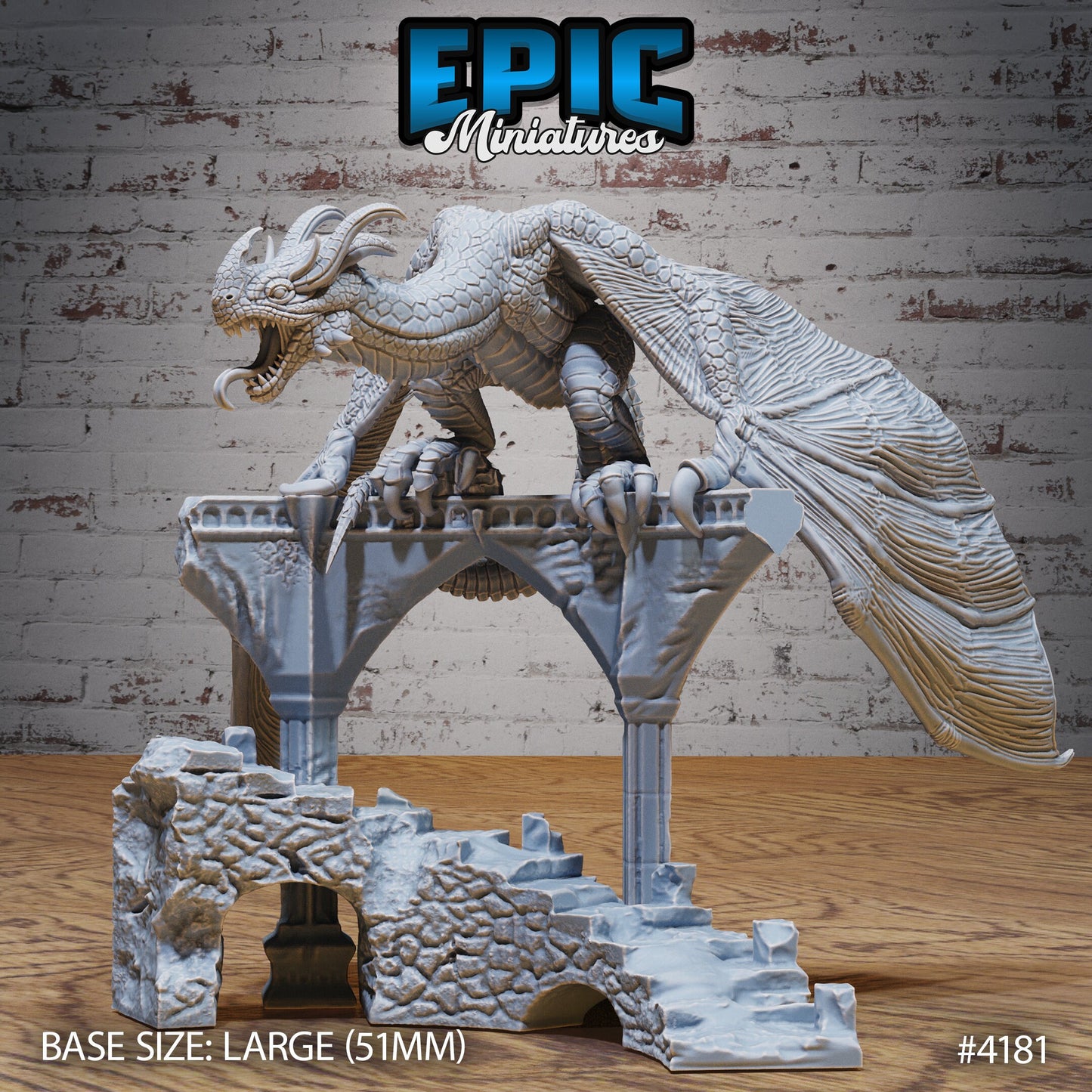 Mountain Wyvern (3 Variants Available) - Epic Miniatures