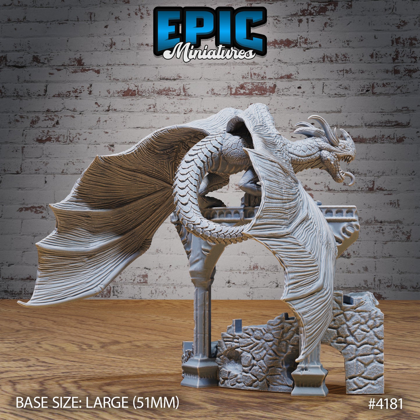 Mountain Wyvern (3 Variants Available) - Epic Miniatures