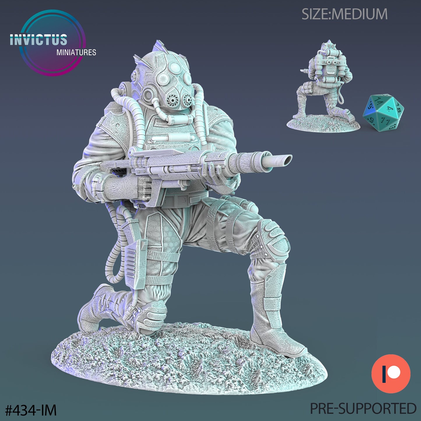 Diver Worker (3 Variants Available) - Invictus Miniatures