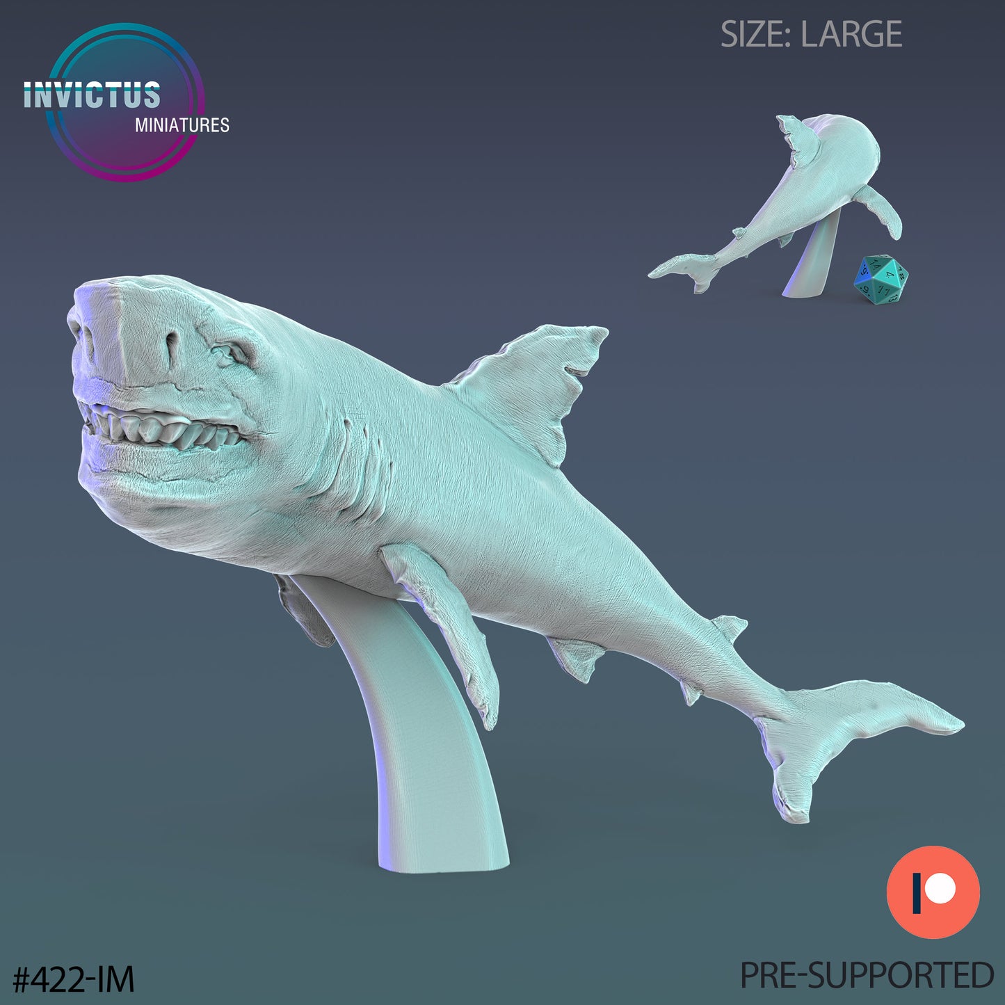 Jaw Shark (5 Variants Available) - Invictus Miniatures