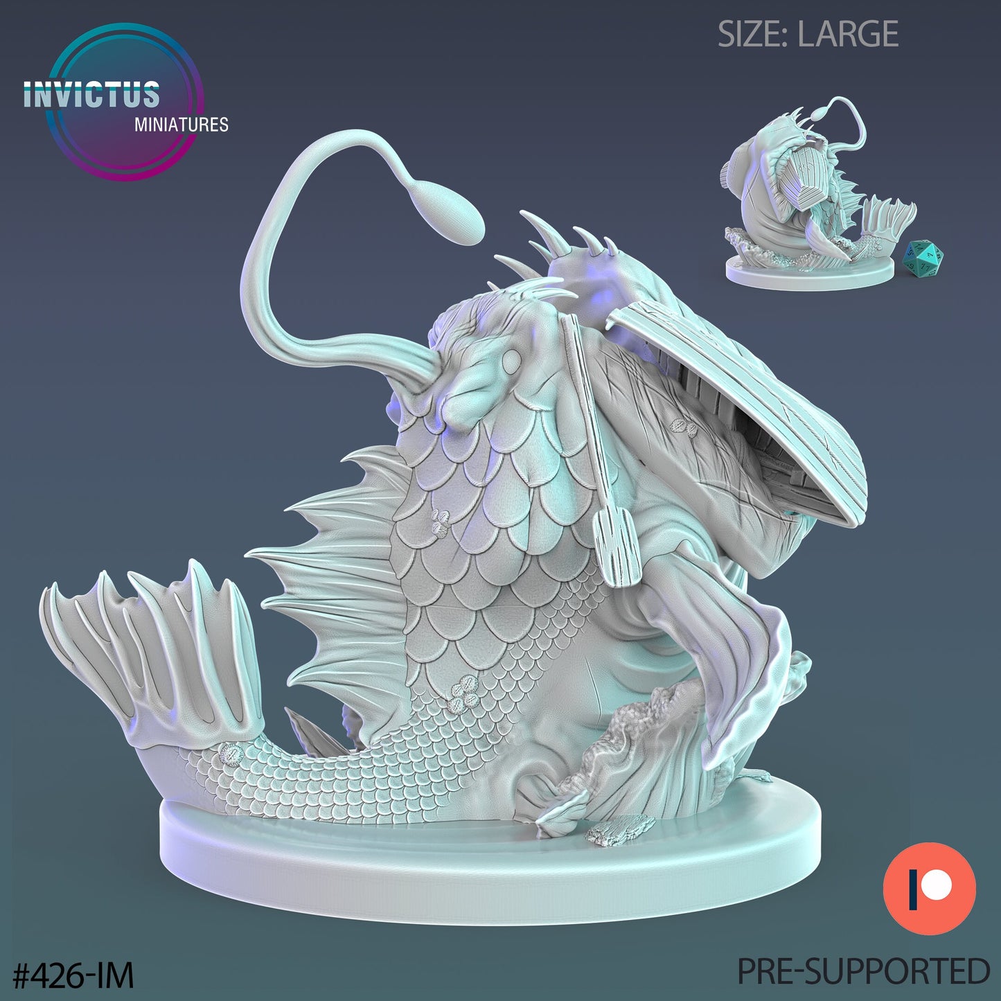 Angler Fish (3 Variants Available) - Invictus Miniatures