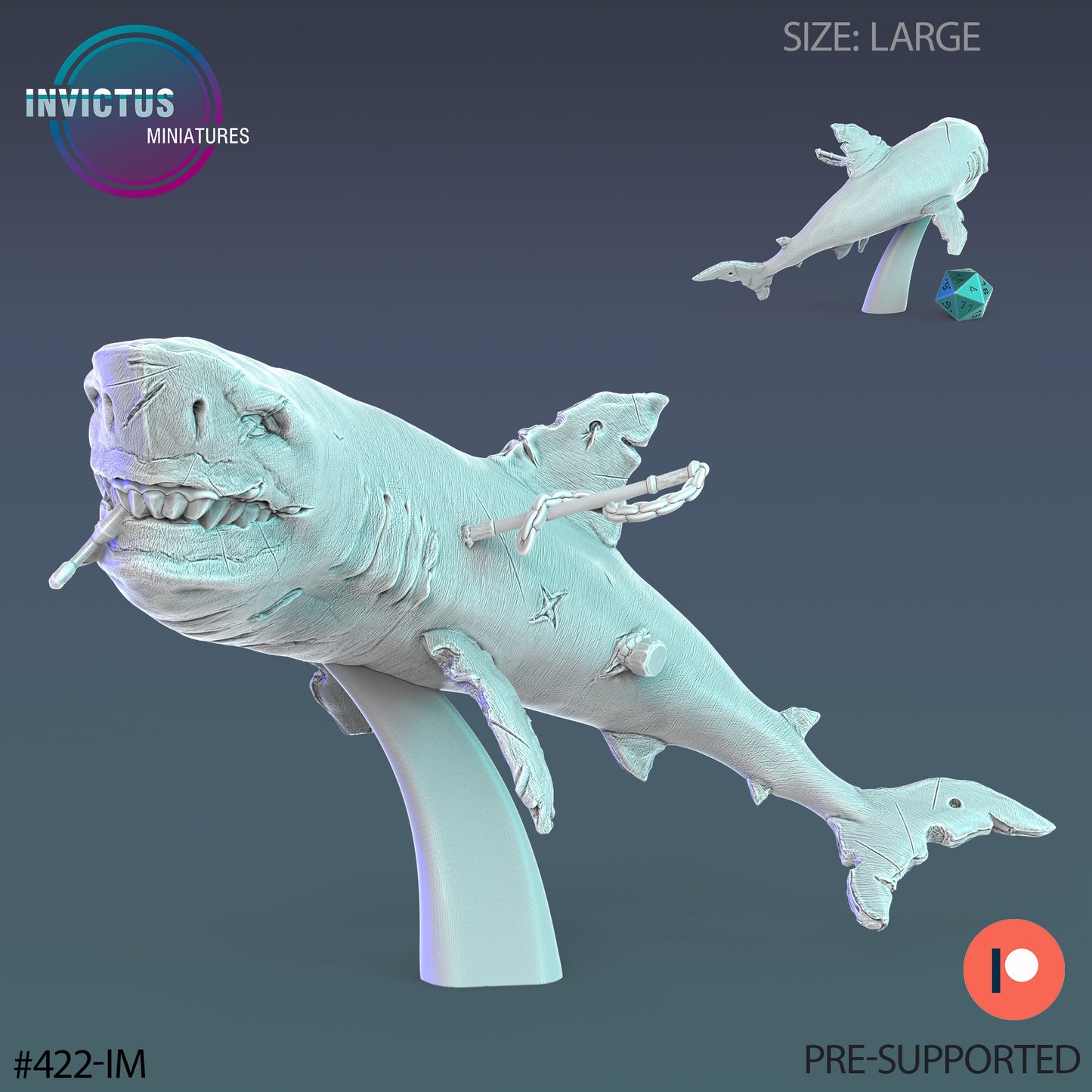 Jaw Shark (5 Variants Available) - Invictus Miniatures