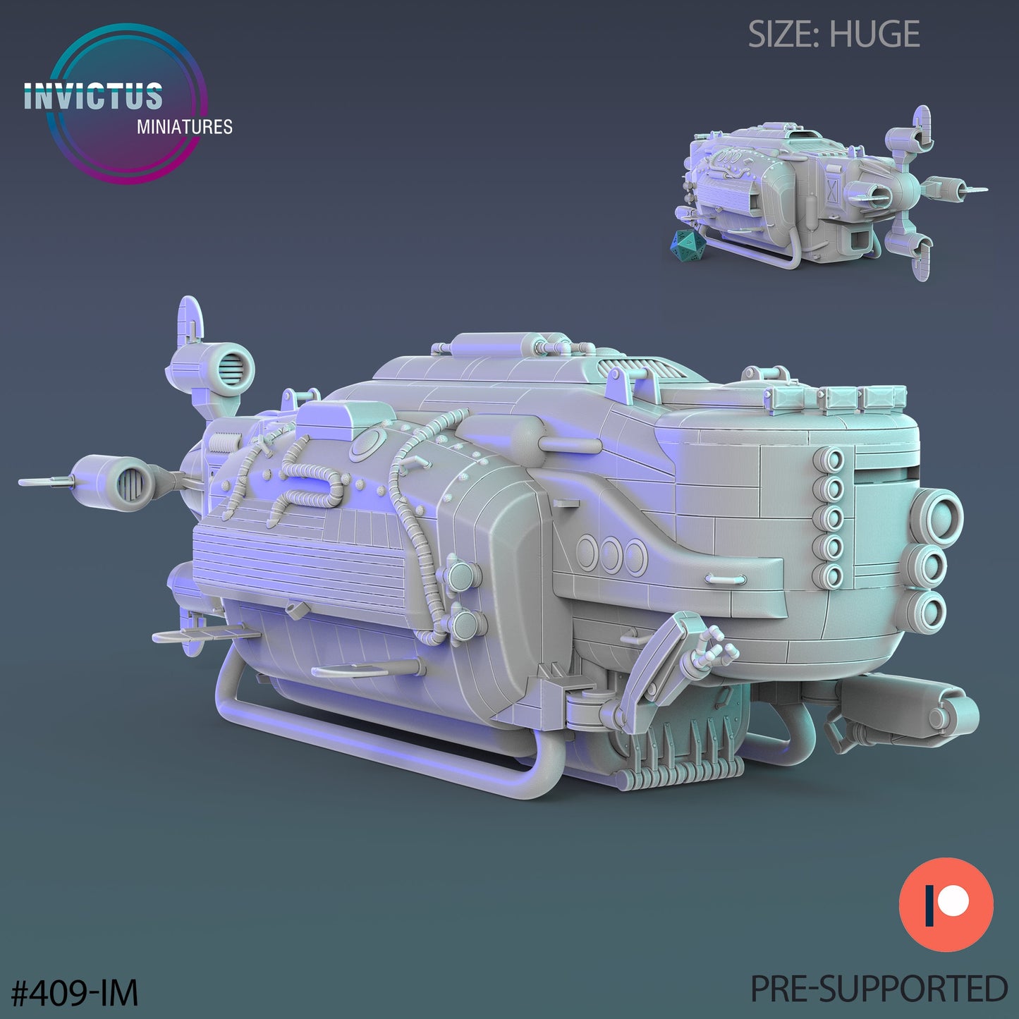 Research Submarine (2 Variants Available) - Invictus Miniatures