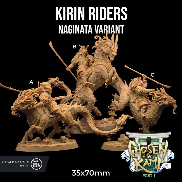 Kirin Riders, Naginata Squad (3 Variants Available) - Dragon Trapper's Lodge