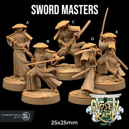 Chosen of the Kami, Sword Masters (5 Variants Available) - Dragon Trapper's Lodge