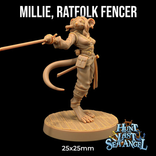 Millie, Ratfolk Fencer - Dragon Trapper's Lodge