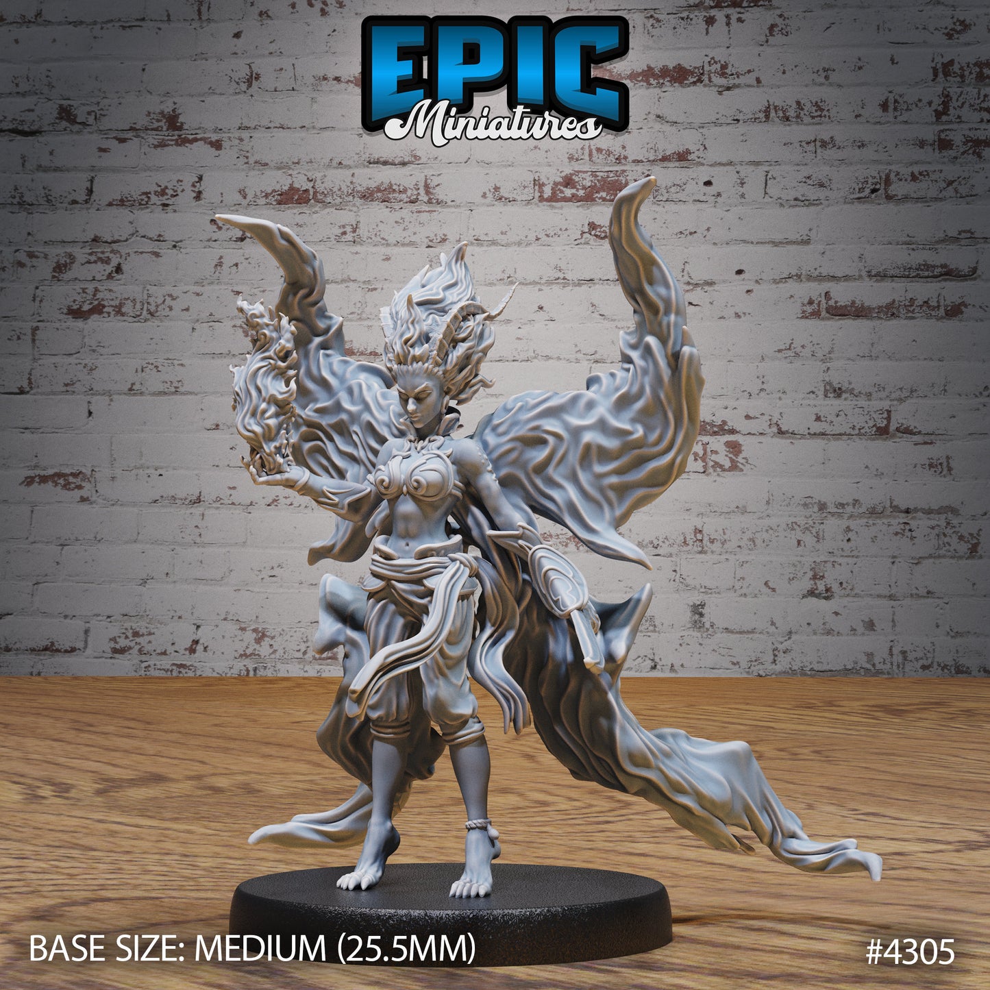 Young Efreeti Female (3 Variants Available) - Epic Miniatures