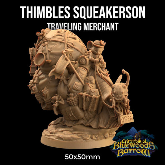 Thimble Squeakerson, Mouse Merchant - Dragon Trapper's Lodge