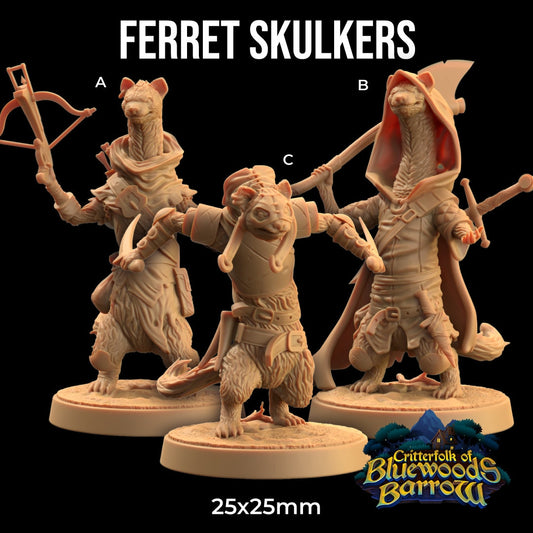 Ferret Skulkers (3 Variants Available) - Dragon Trapper's Lodge