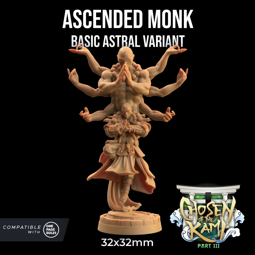 Ascended Astral Monk (5 Variants Available) - Dragon Trapper's Lodge