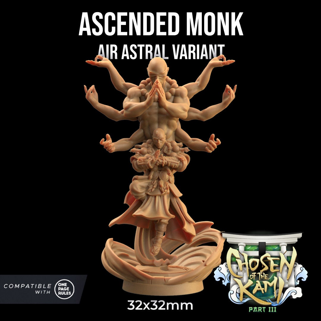 Ascended Astral Monk (5 Variants Available) - Dragon Trapper's Lodge