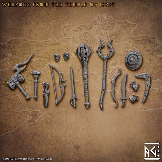 Temple of Ifrit Weapons and Hands (15 Variants Available) - Artisan Guild