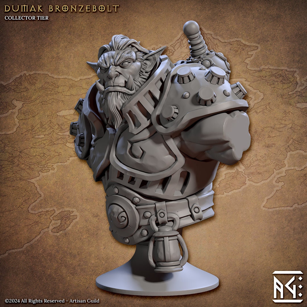 Dumak Bronzebolt Bust - Artisan Guild