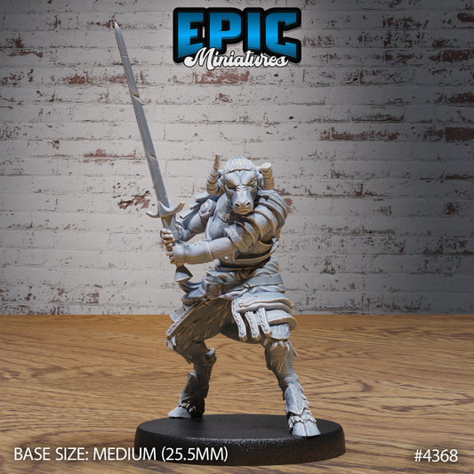 Minotaur Female Warrior (3 Variants Available) - Epic Miniatures