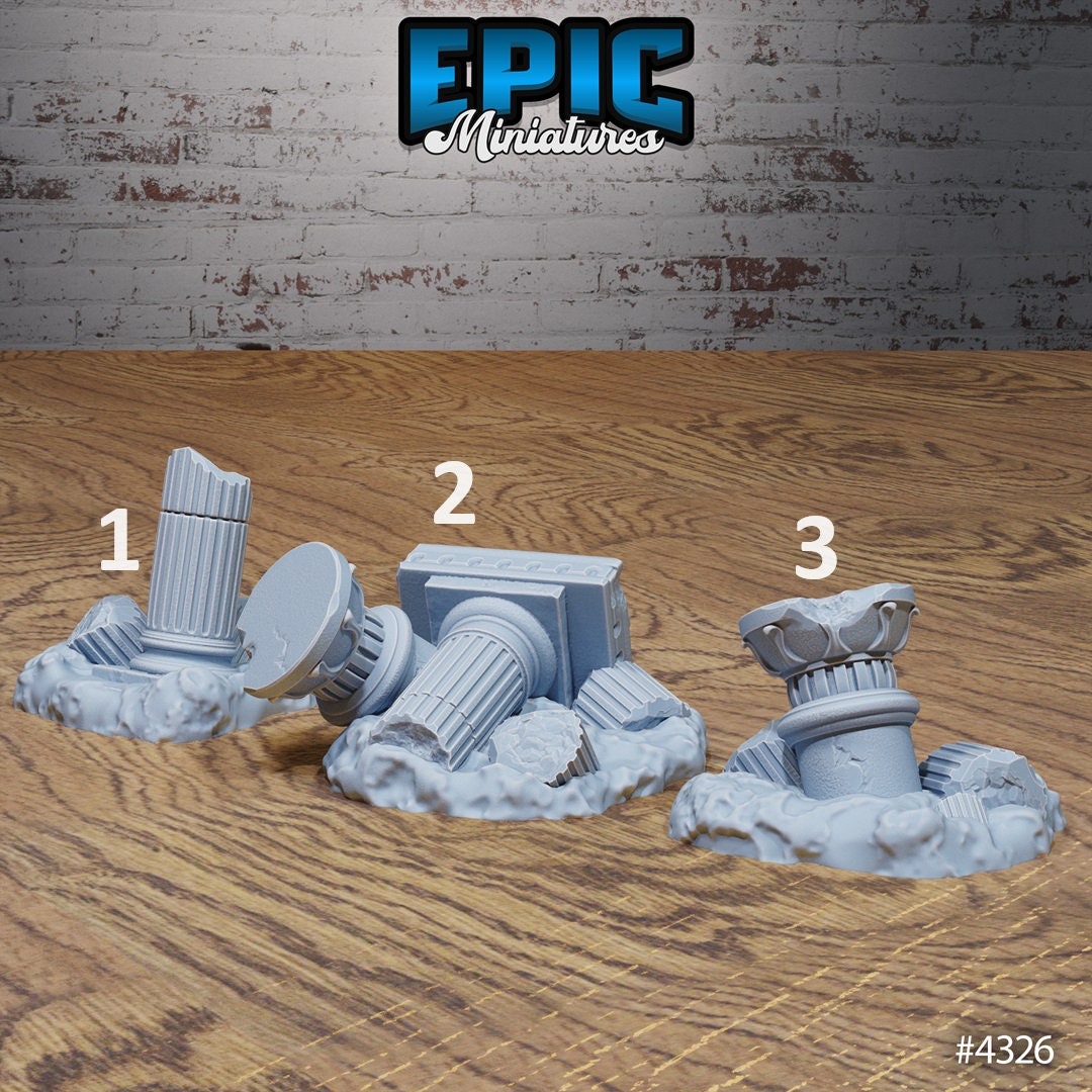 Olympian Ruins and Columns - Epic Miniatures