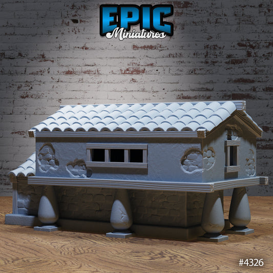 Olympian House, Playable Terrain Piece - Epic Miniatures