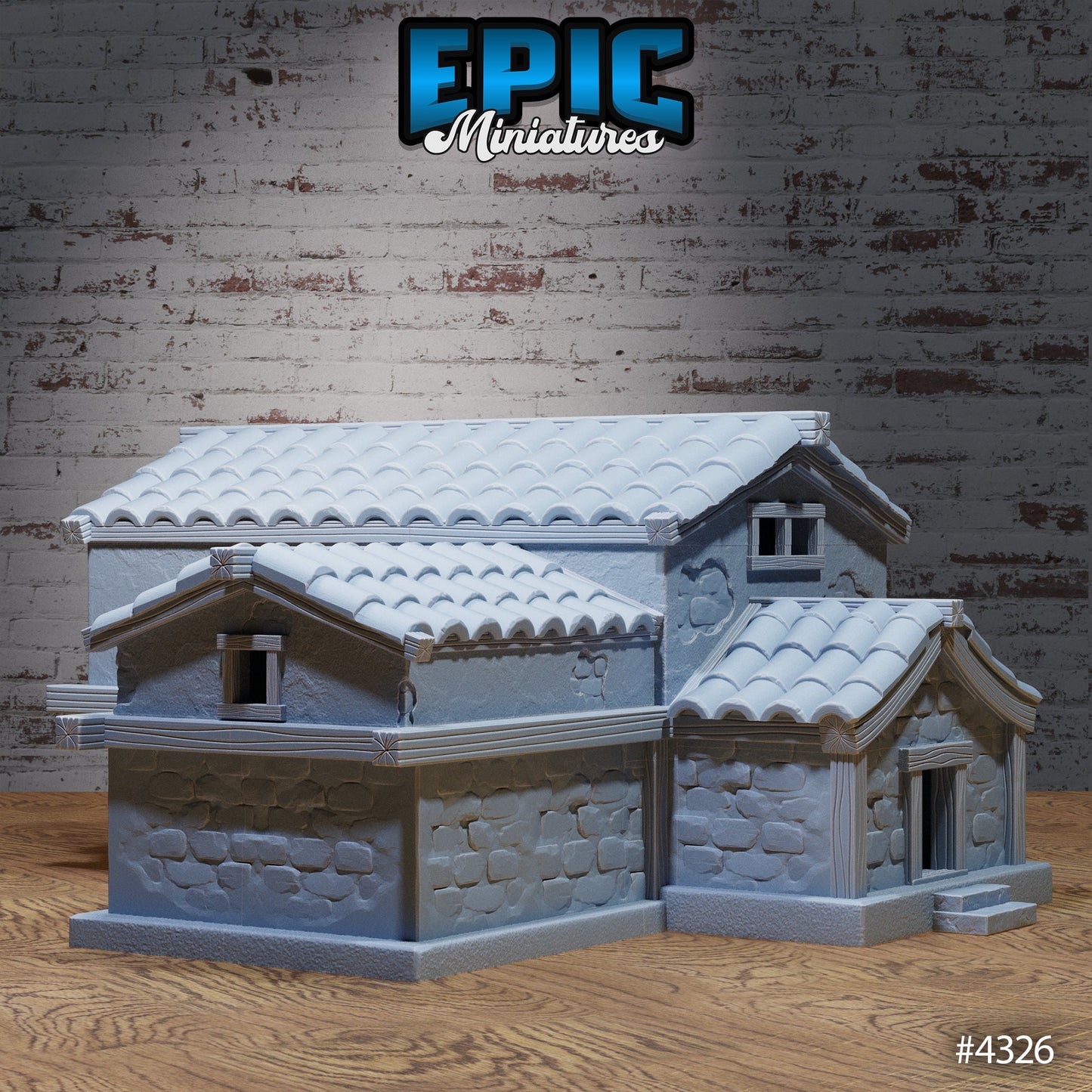 Olympian House, Playable Terrain Piece - Epic Miniatures