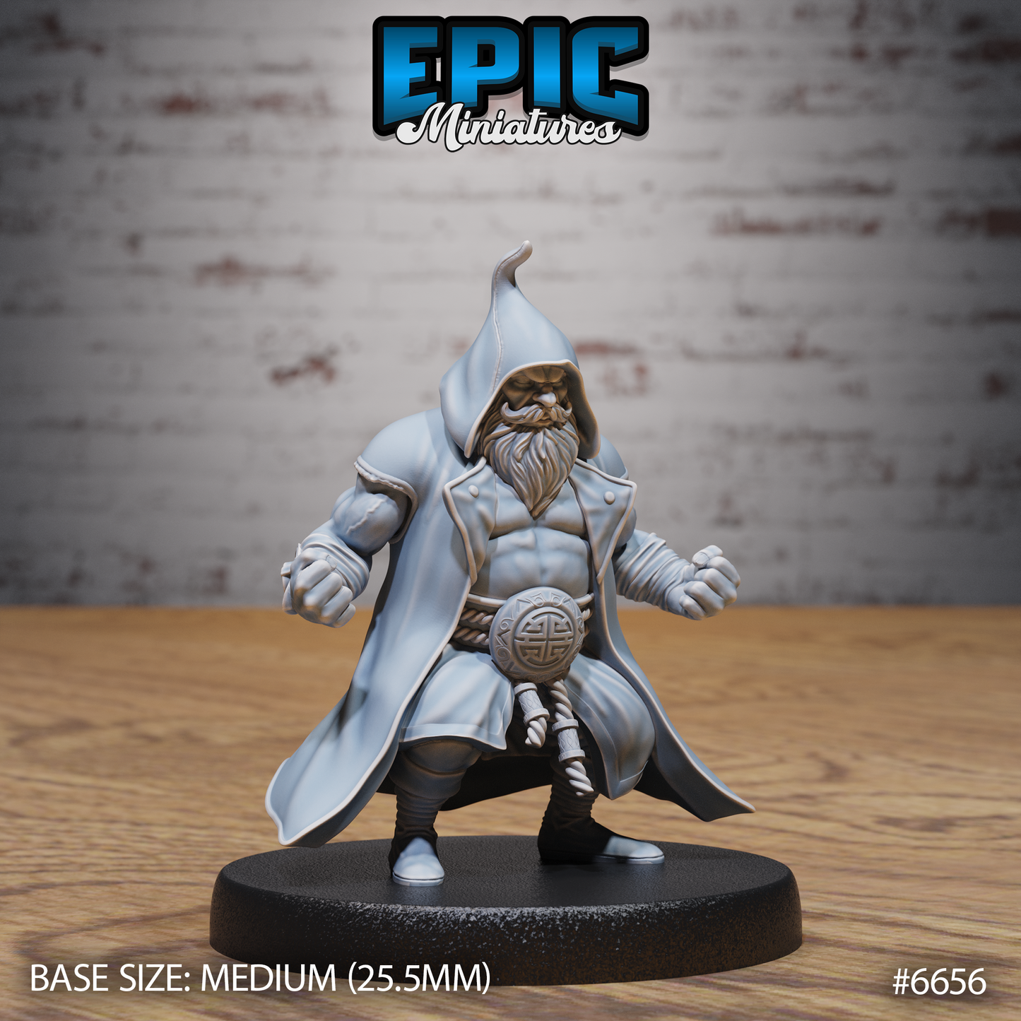 Dwarf Monk (4 Variants Available) - Epic Miniatures