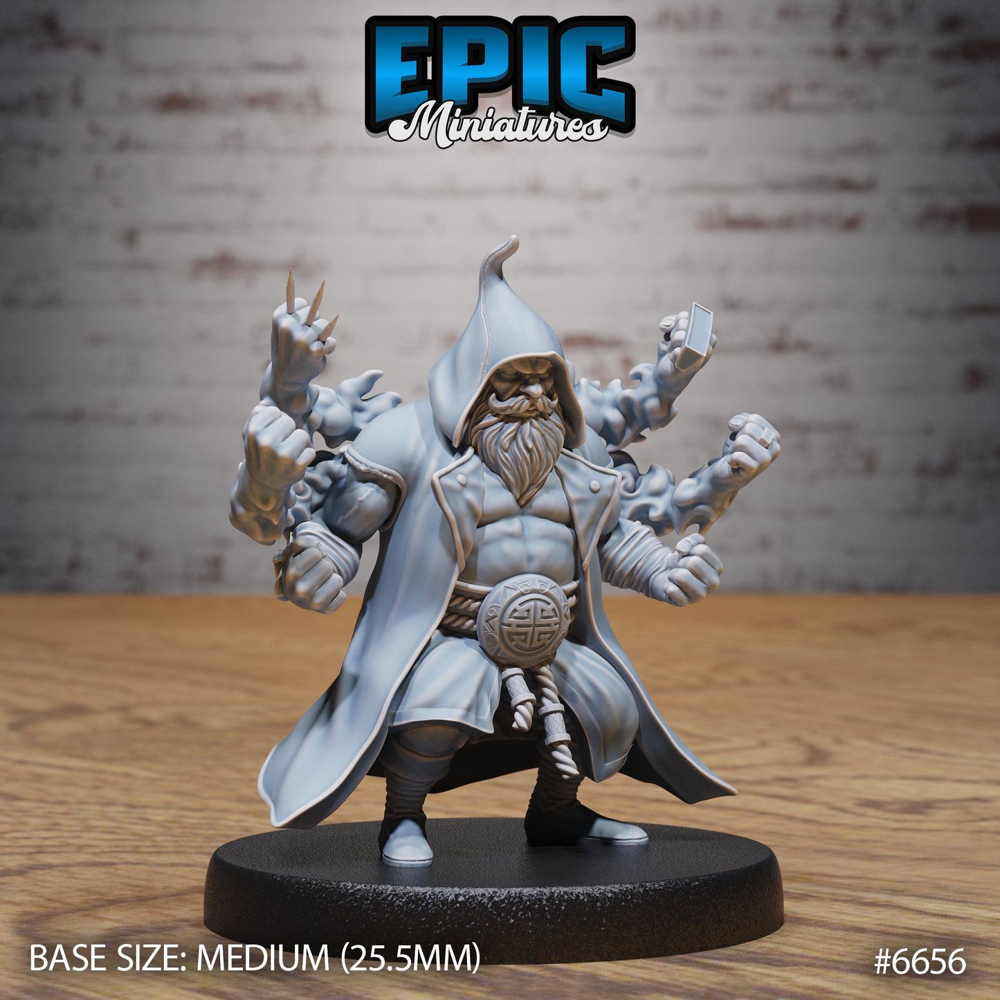 Dwarf Monk (4 Variants Available) - Epic Miniatures