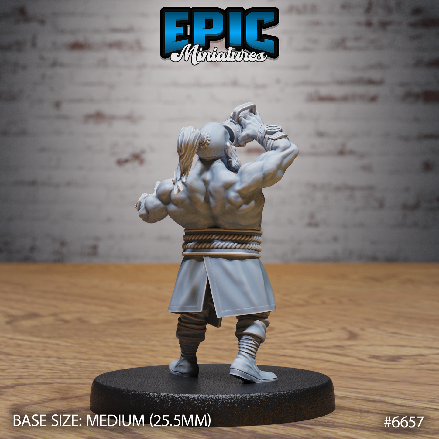 Dwarf Monk (4 Variants Available) - Epic Miniatures