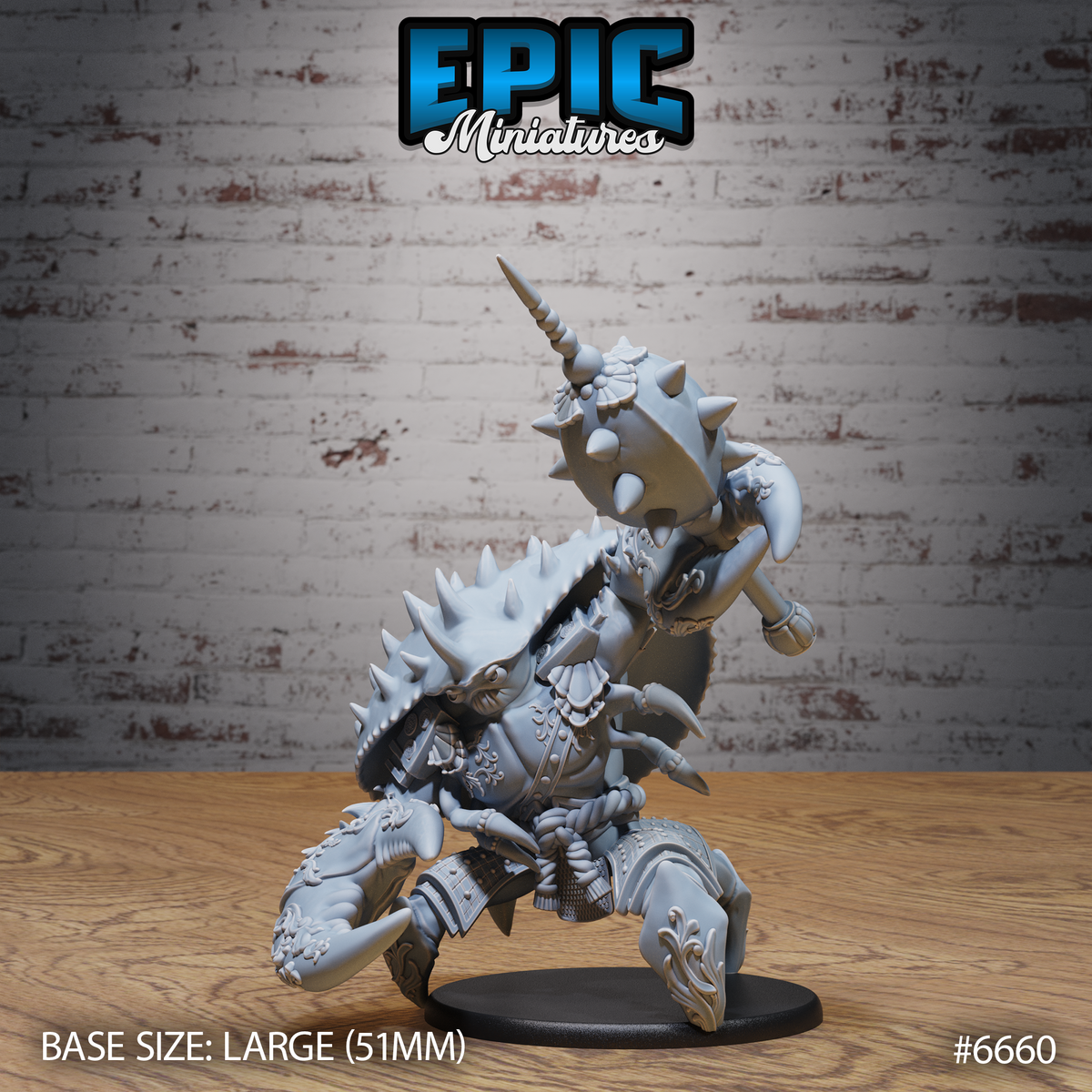SamuCrab, Crabfolk Samurai (3 Variants Available) - Epic Miniatures